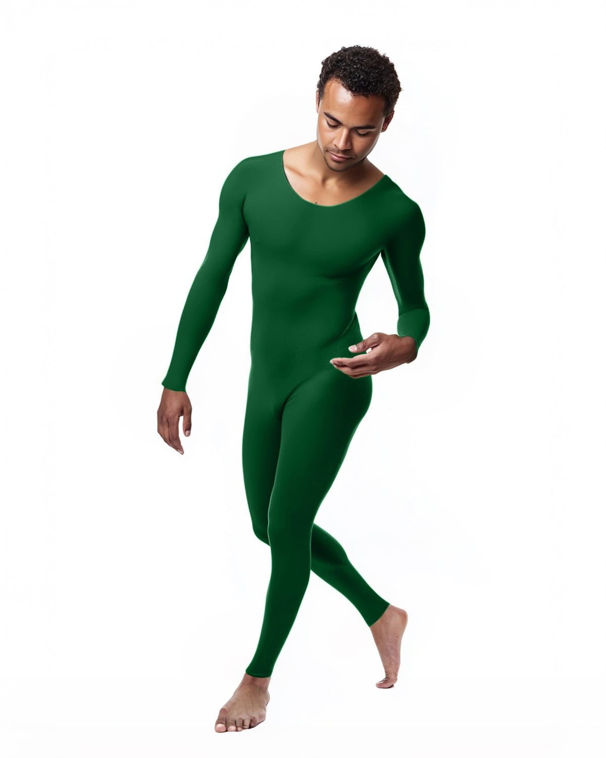 Second Skin Catsuit Bodystocking Opaque Matte Nylon Spandex Dancewear-13