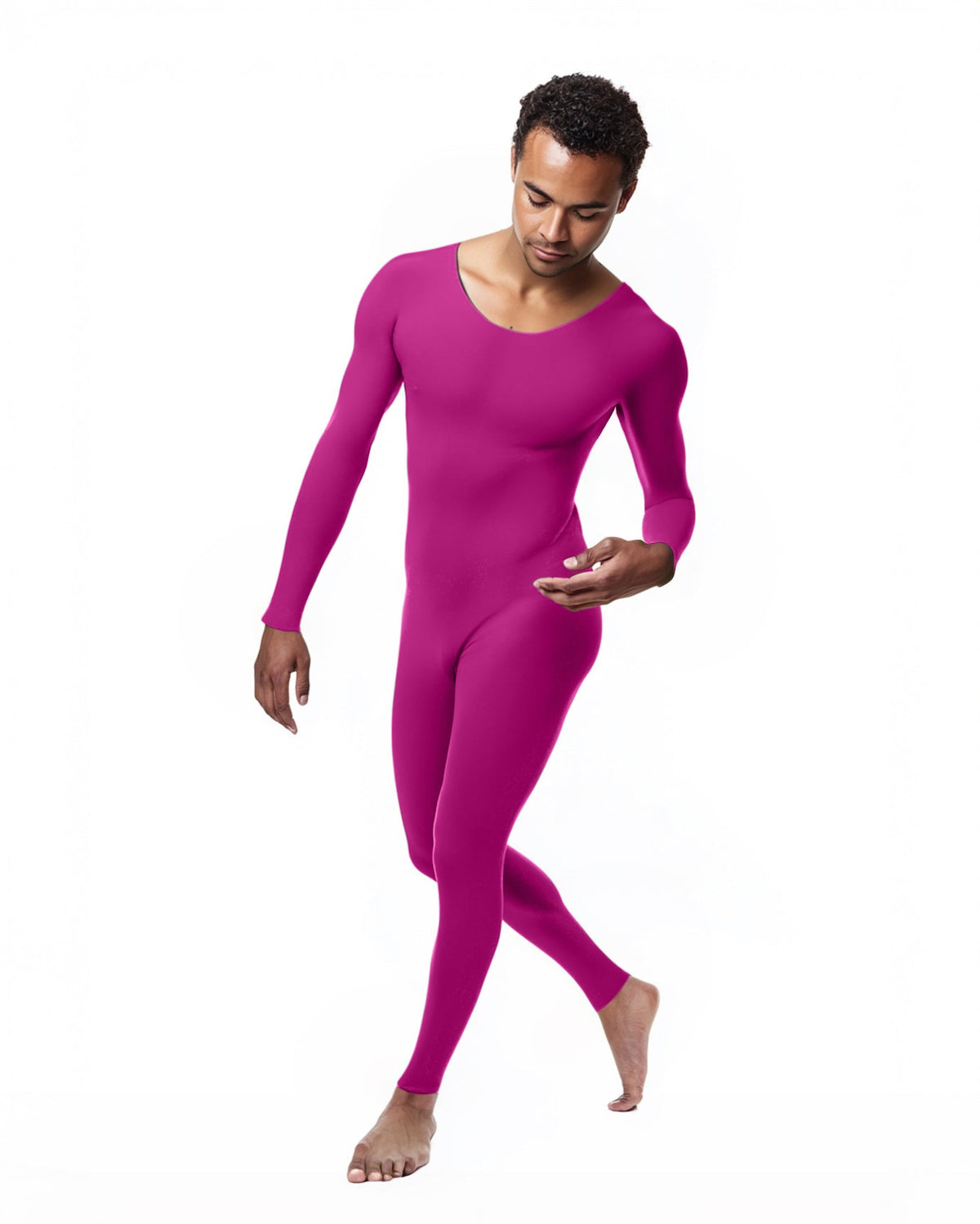 Second Skin Catsuit Bodystocking Opaque Matte Nylon Spandex Dancewear-14