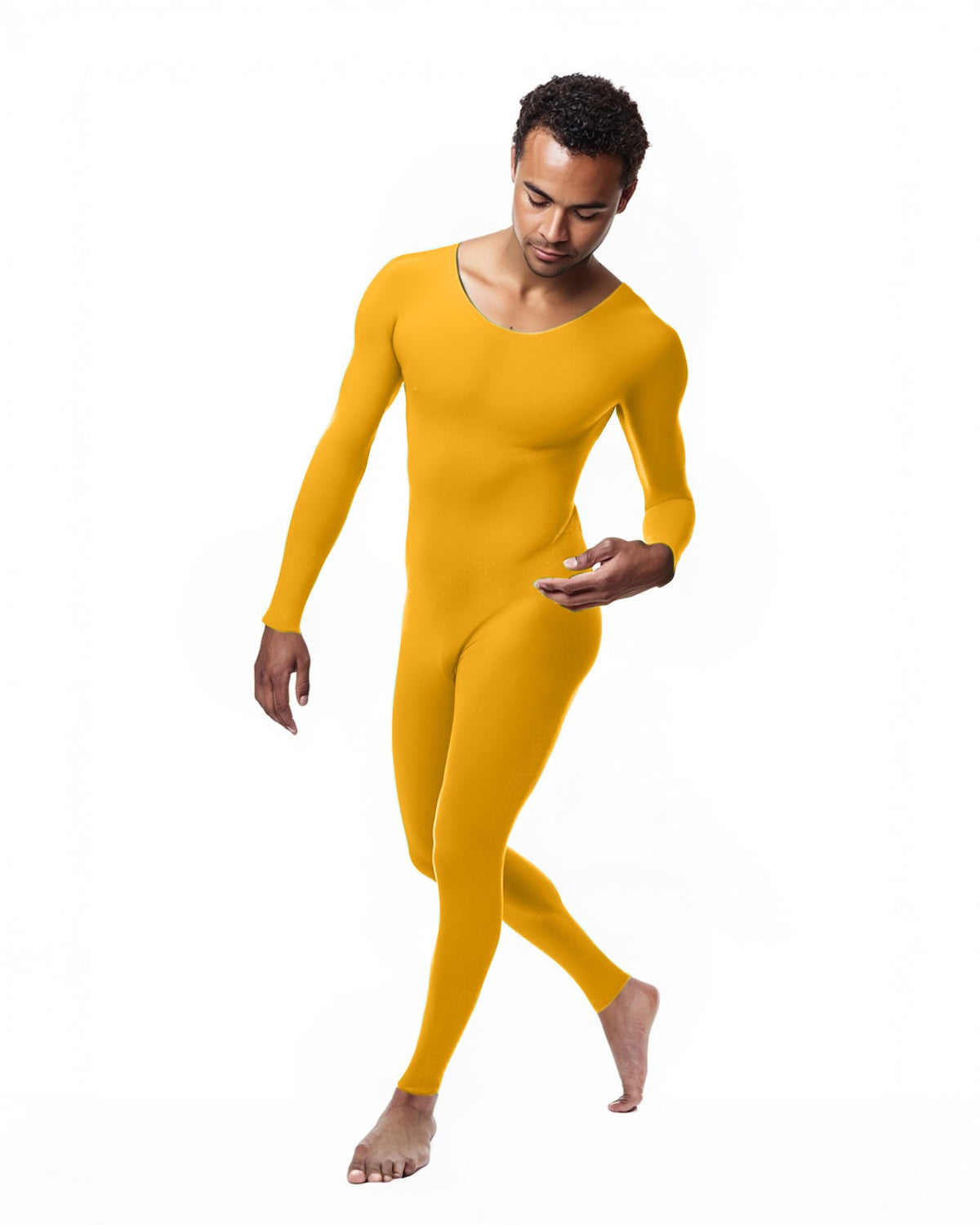 Second Skin Catsuit Bodystocking Opaque Matte Nylon Spandex Dancewear-17