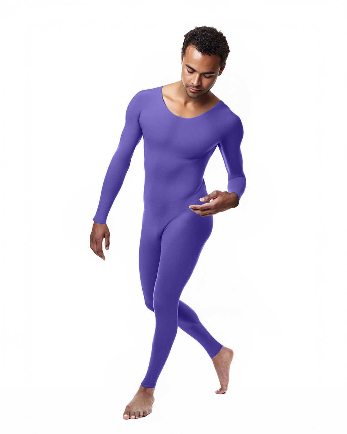 Second Skin Catsuit Bodystocking Opaque Matte Nylon Spandex Dancewear-36