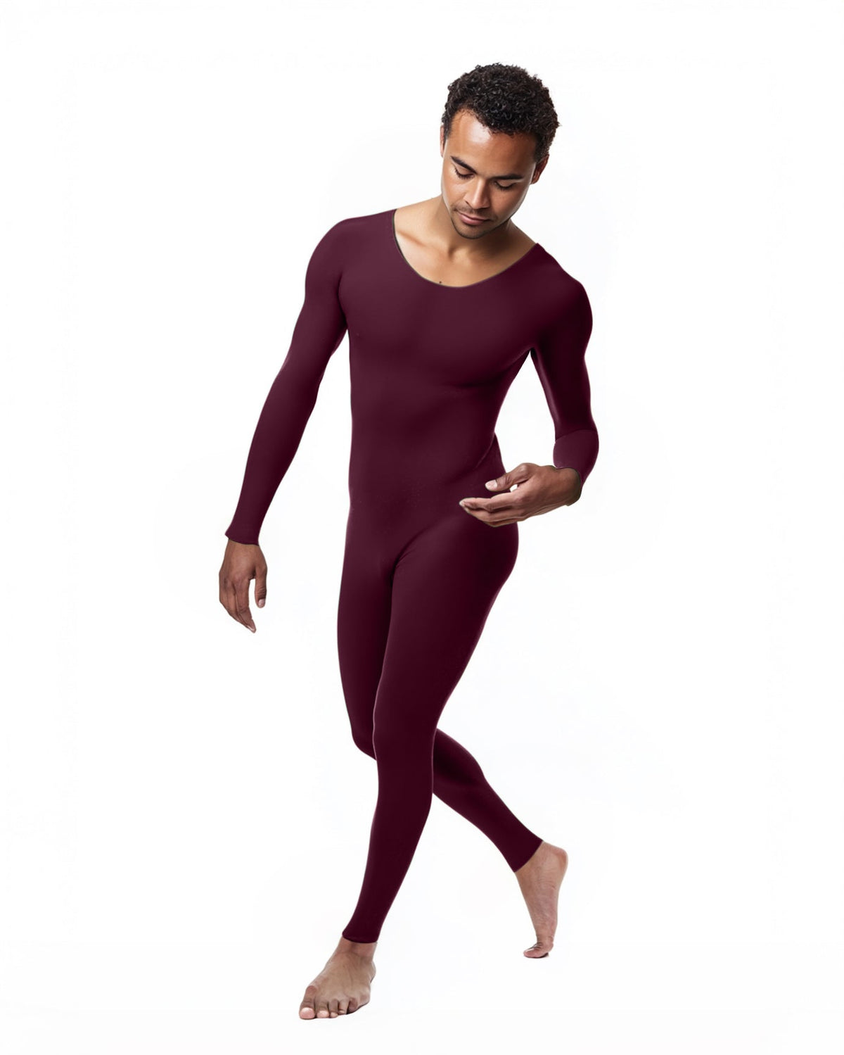Second Skin Catsuit Bodystocking Opaque Matte Nylon Spandex Dancewear-42