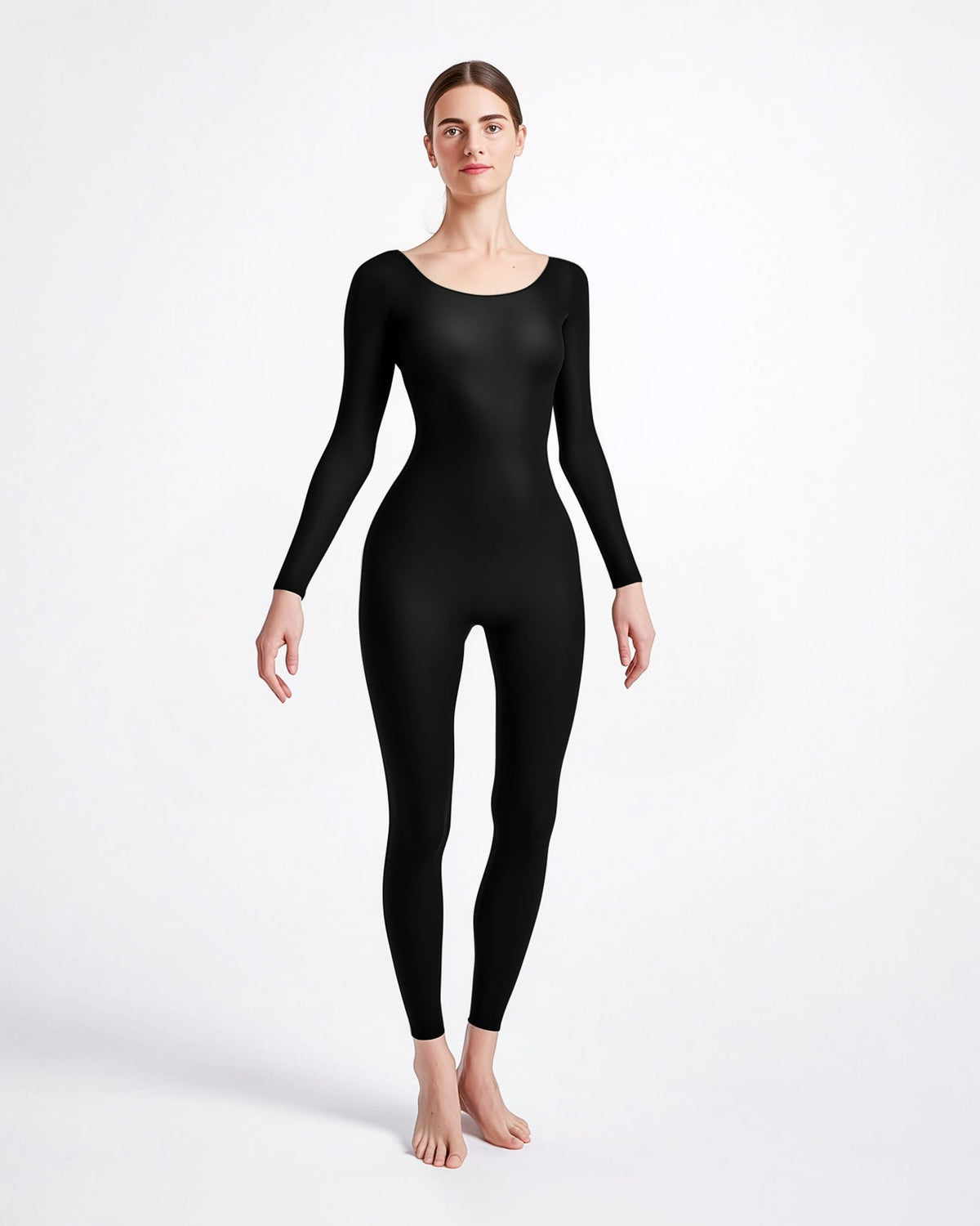 Second Skin Catsuit Bodystocking Opaque Matte Nylon Spandex Dancewear-48