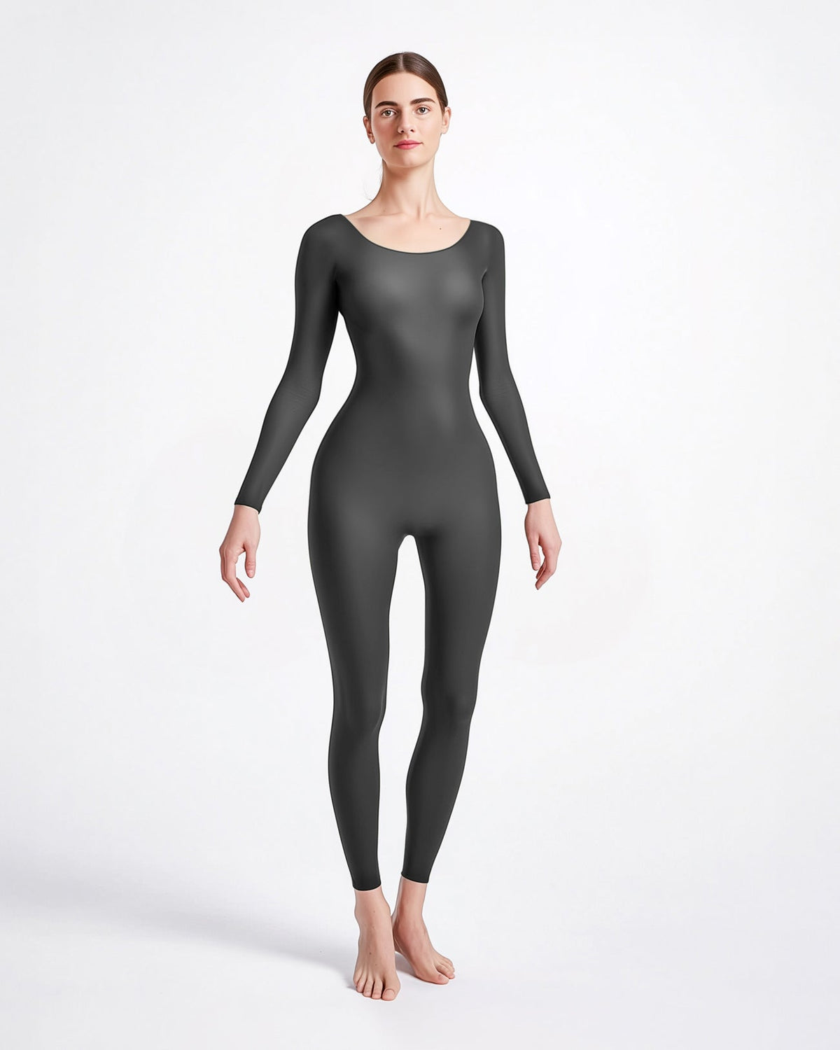 Second Skin Catsuit Bodystocking Opaque Matte Nylon Spandex Dancewear-15