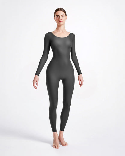 Second Skin Catsuit Bodystocking Opaque Matte Nylon Spandex Dancewear-15