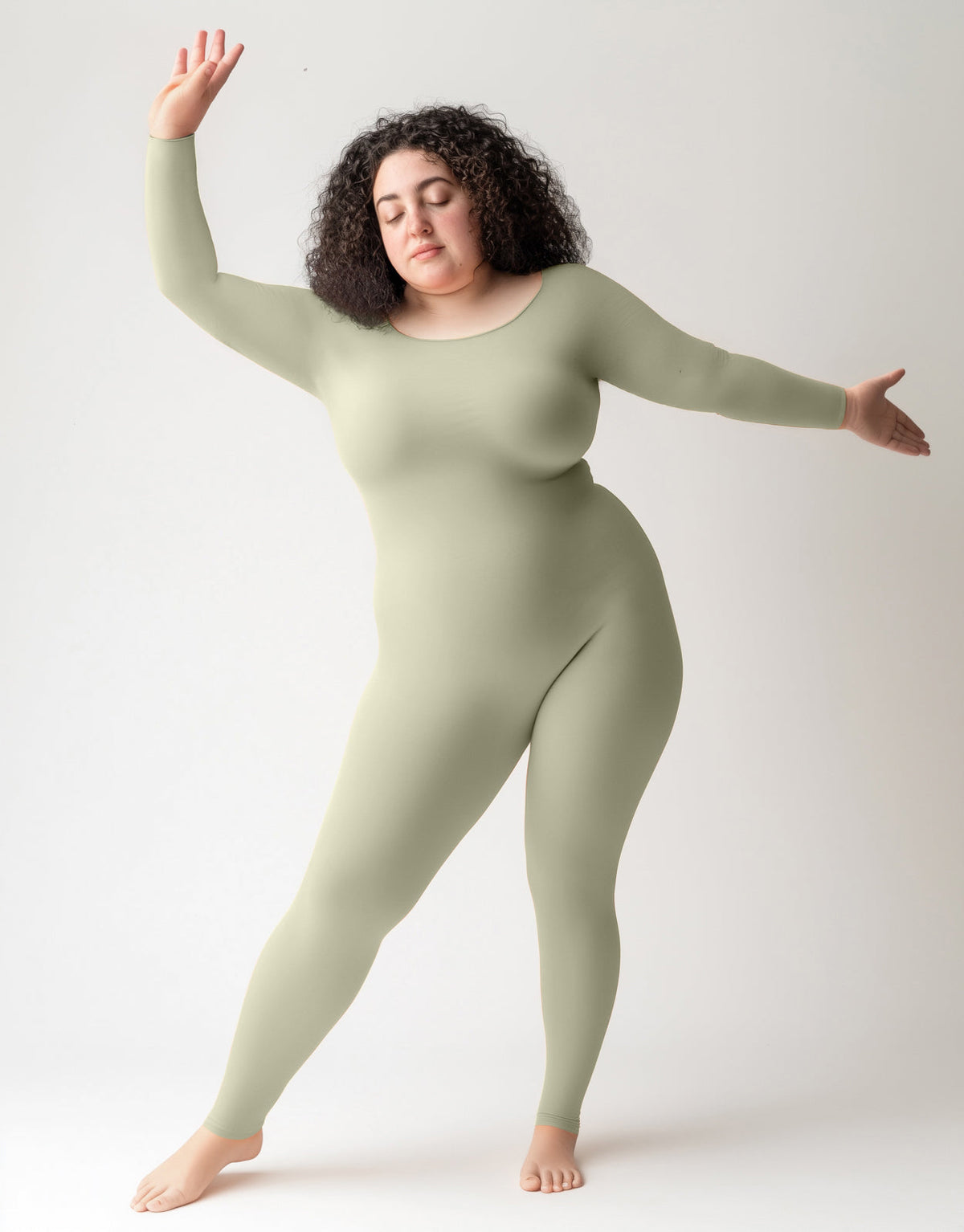 Second Skin Catsuit Bodystocking Opaque Matte Nylon Spandex Dancewear-37