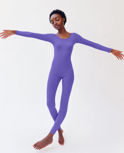 Second Skin Catsuit Bodystocking Opaque Matte Nylon Spandex Dancewear-2