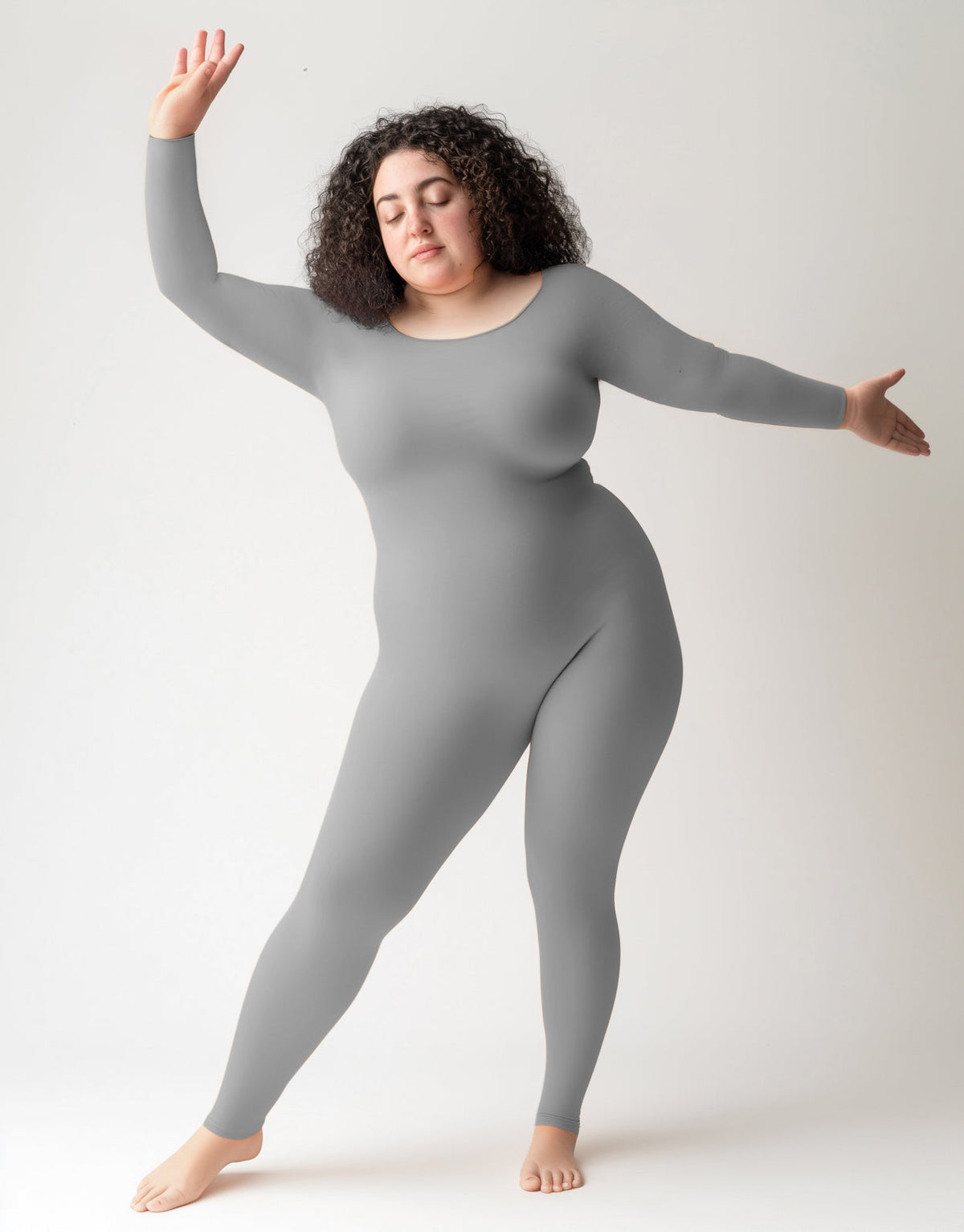 Second Skin Catsuit Bodystocking Opaque Matte Nylon Spandex Dancewear-22