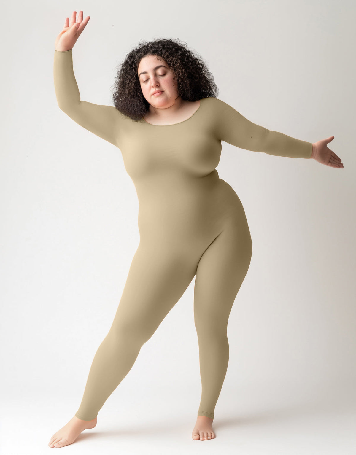 Second Skin Catsuit Bodystocking Opaque Matte Nylon Spandex Dancewear-8