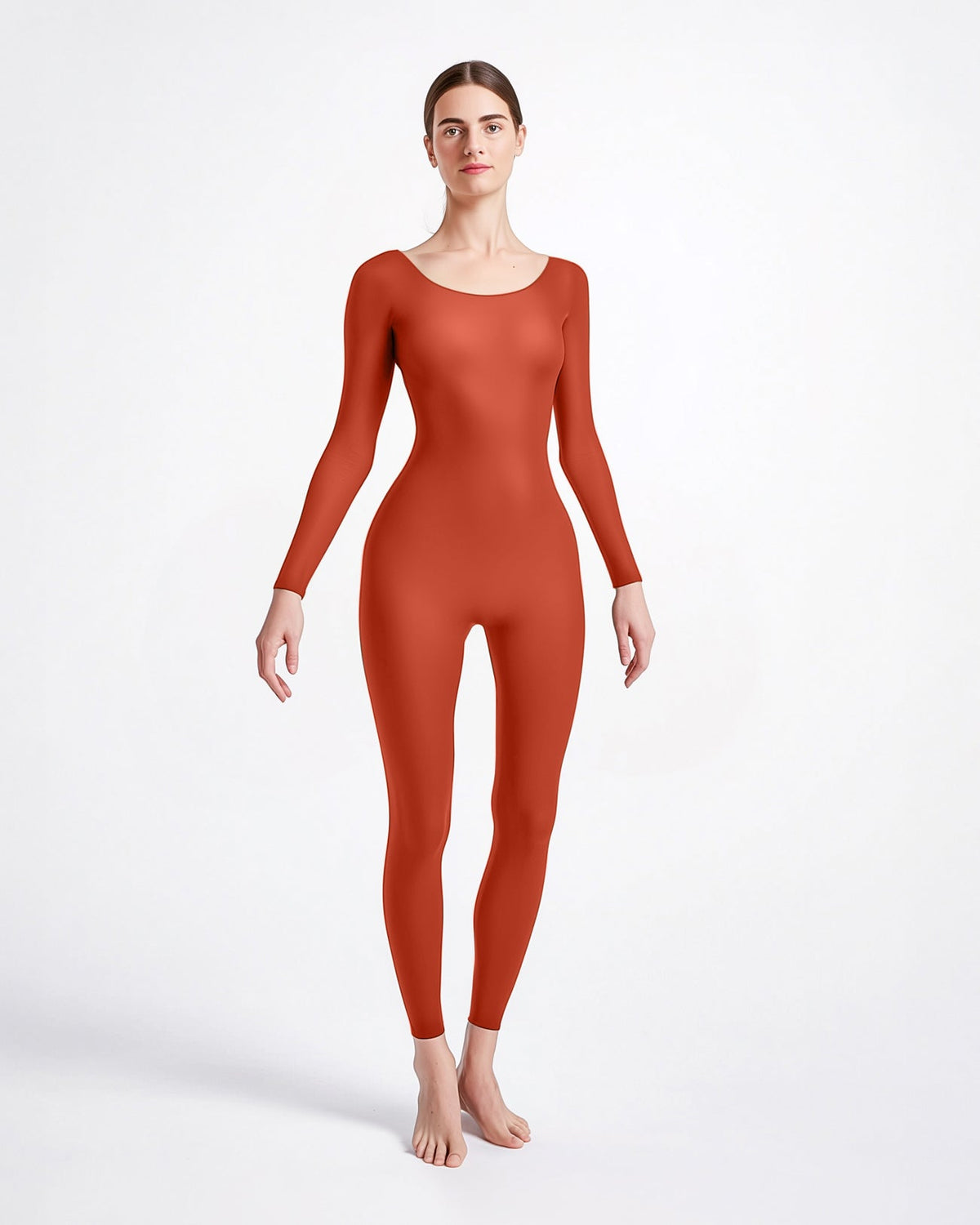 Second Skin Catsuit Bodystocking Opaque Matte Nylon Spandex Dancewear-11