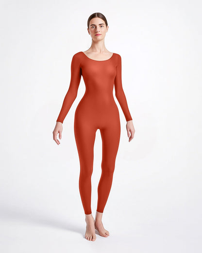 Second Skin Catsuit Bodystocking Opaque Matte Nylon Spandex Dancewear-11
