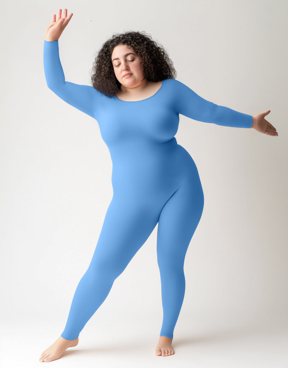 Second Skin Catsuit Bodystocking Opaque Matte Nylon Spandex Dancewear-24