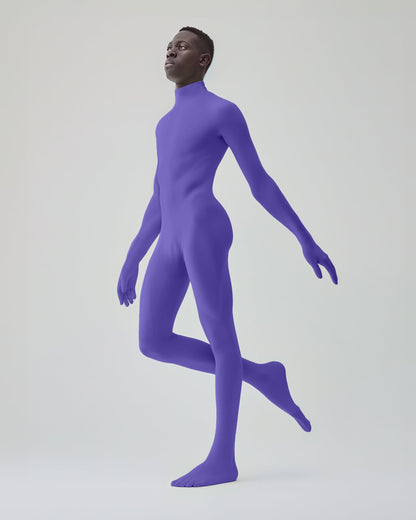 Lavender Second Skin Catsuit Opaque Matte Dancewear for Men Women