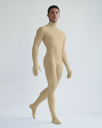 Second Skin Light Tan Catsuit Opaque Matte Dancewear for Men Women