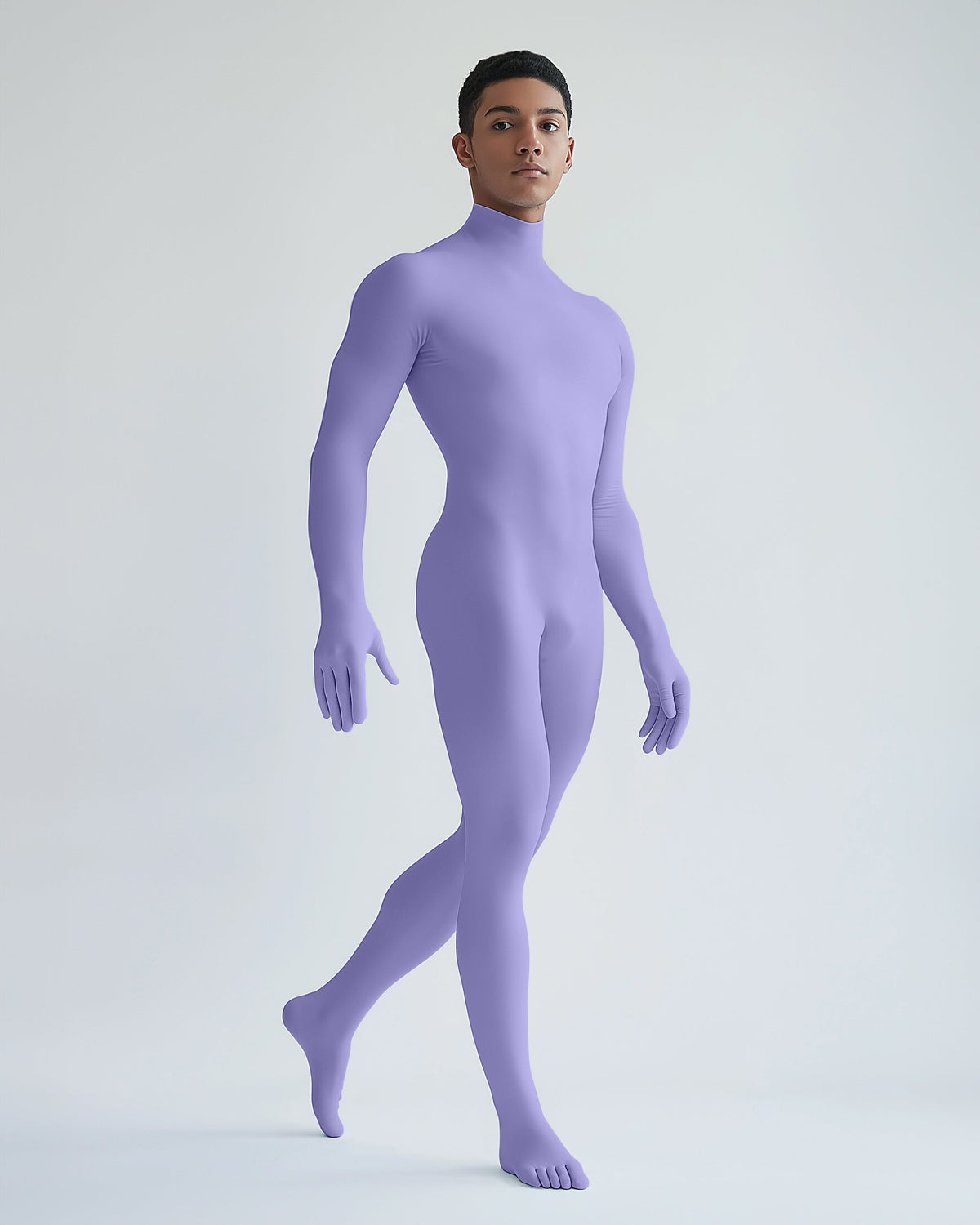 Second Skin Catsuit Lilac Matte Opaque Dancewear for Men Women